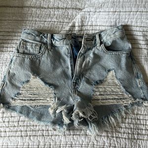 pacsun high rise festival shorts size 25
